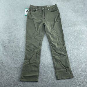 32 Degrees Cool Womens Sweatpant Jeans Size 12 Green Stretch NWT 1579